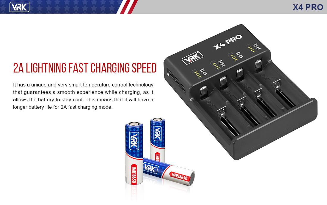 VRK X4 PRO Lightning Fast Charger Wall Plug Version-VRK TECH INC ...